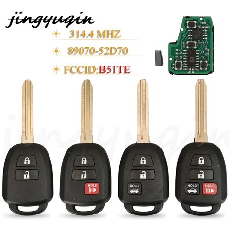 Jingyuqin Llave De Coche Remota Fob Mhz Chip G H B Te B Th