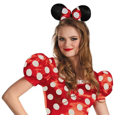 Disfraz De Minnie Mouse Adulto Traje Disney Halloween Elegante Vestido