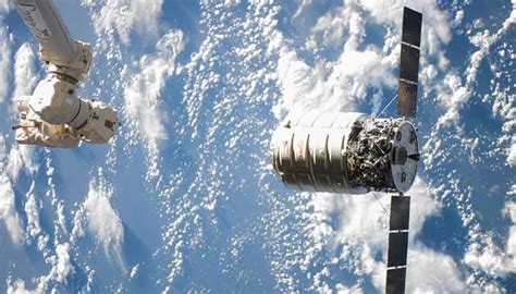 Orbital ATKs Cygnus Cargo Craft Arrives At The International Space