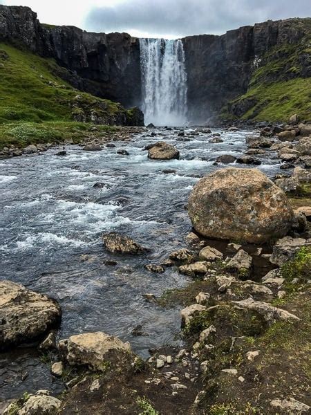 Gufufoss Waterfall In East Iceland