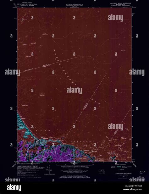 Massachusetts Usgs Historical Topo Map Ma Nantasket Beach