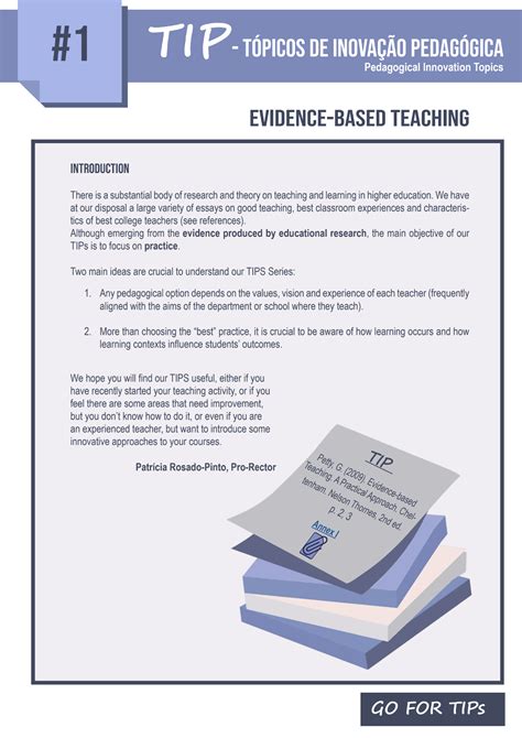 Tip 1 Evidence Based Teaching NOVA Teach