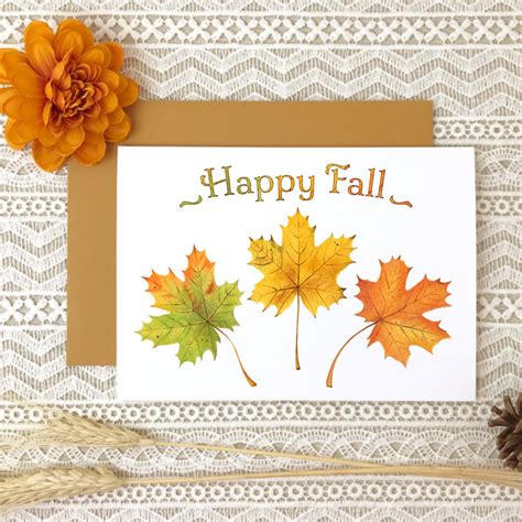 Happy Fall Autumn Greeting Cards Heather Ferlazzo Art