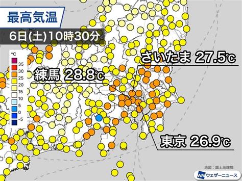 東京都心などは昨日以上に気温上昇 練馬では28を観測 練馬区のonlineタウン誌「ネリマンタイムス」ローカルニュース