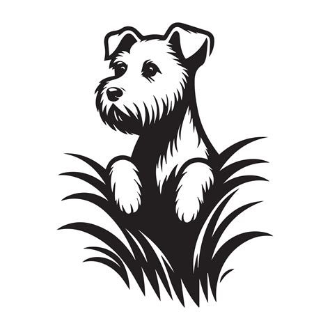 Westie Dog - West Highland White Terrier Peeking face illustration