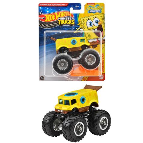Машинка Mattel Hot Wheels Monster Trucks Монстр трак FYJ SpongeBob SquarePants купить на