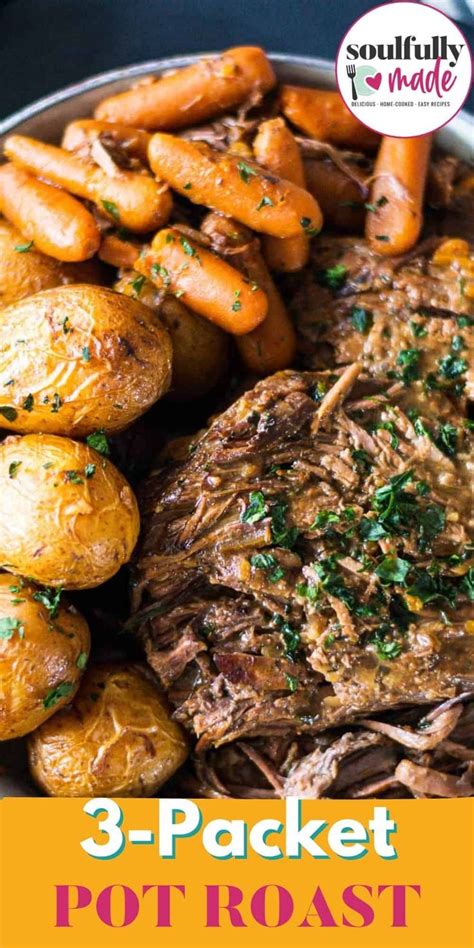 This 3 Packet Pot Roast With Gravy Is Tender Flavorful And Super Easy