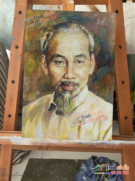 ve chan dung nguoi noi tieng ve chan dung bac ho xung ve tranh dep