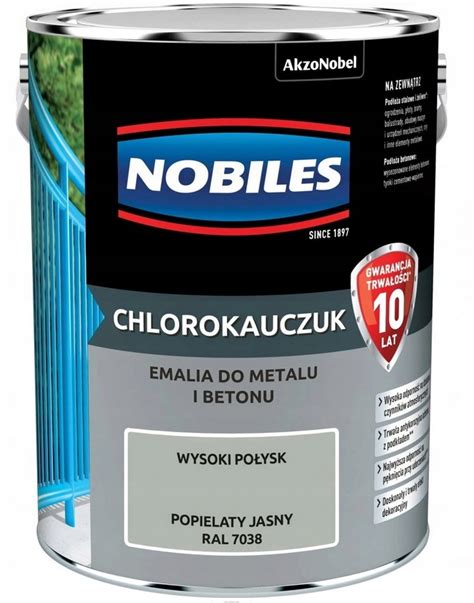 FARBA NOBILES CHLOROKAUCZUK Popielaty Jasny 5l 5588242 Cena