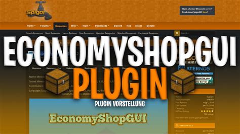 Economyshopgui Plugin Minecraft Plugin Vorstellung X X