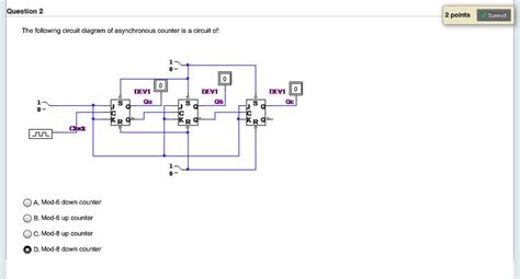 Solved Question Points Saved The Following Circuit Diagram Of An