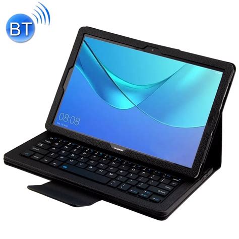 Detachable Bluetooth Keyboard Litchi Texture Horizontal Flip Leather