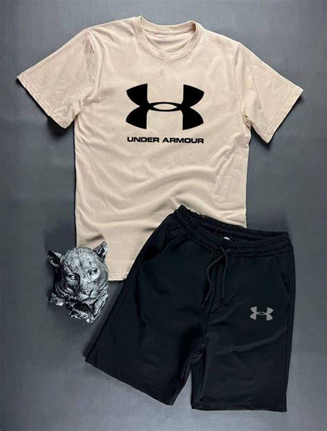 Мужской Летний Комплект Under Armour 2в1 Футболка+Шорты. Спортивный ...