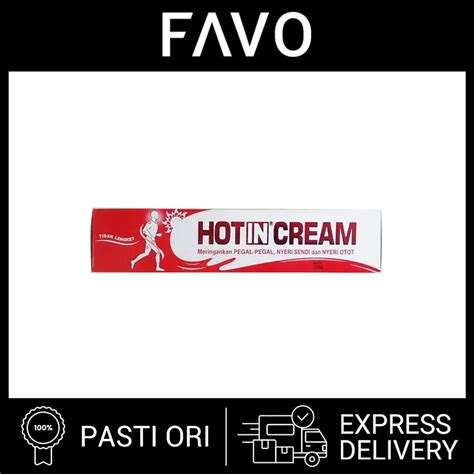 Jual Obat Oles Hot In Cream Tube 120 Gr Meringankan Nyeri Otot Shopee Indonesia
