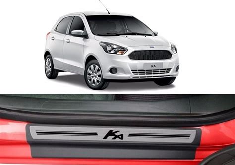 Jogo Soleira Premium Elegance Ford Ka Portas Vinil