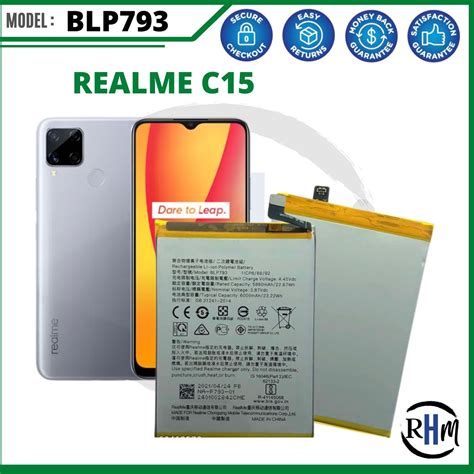 For Realme C11 C13 C12 C15 C25 C25s Battery Model Blp793