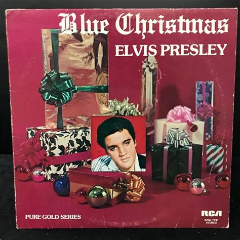 Elvis Presley Blue Christmas Vinyl Record