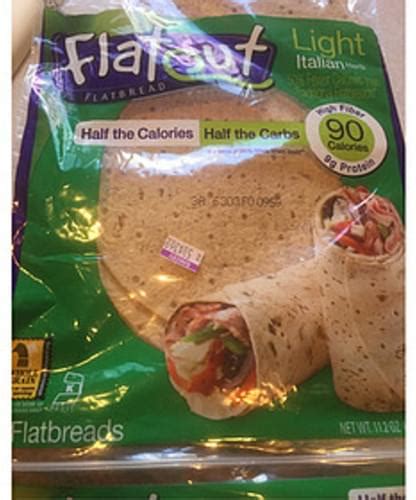 Flatout Italian Herb Light Flatbread G Nutrition Information Innit