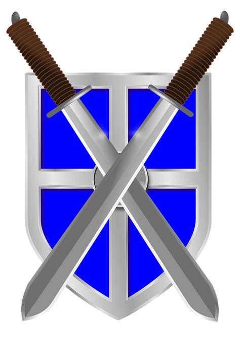 Download Swords Shield Crossed Royalty Free Vector Graphic Pixabay