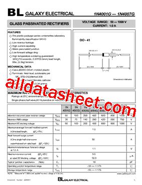 N G Datasheet Pdf Galaxy Semi Conductor Holdings Limited