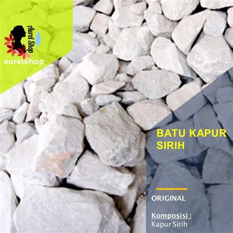 Jual Batu Kapur 1 Kg Gamping Limestone Shopee Indonesia