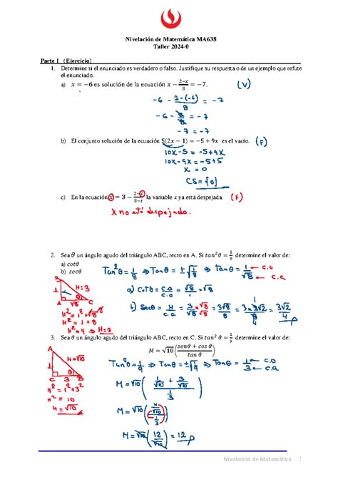 MA638 Taller Nivelación DE Matemática Taller A DIC 240122 225058