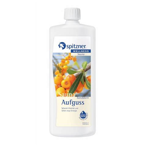 Spitzner Aufgusskonzentrat Spitzner Saunaaufguss Sanddorn 1 Liter (1000 ...