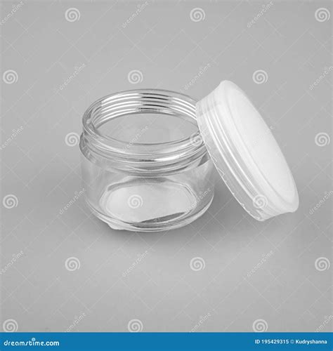 Close Up Of A Beauty Hygiene Container Isolated On A Grey Background