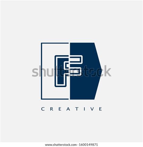 Modern Letter F Logo Vector Design Stock Vector Royalty Free