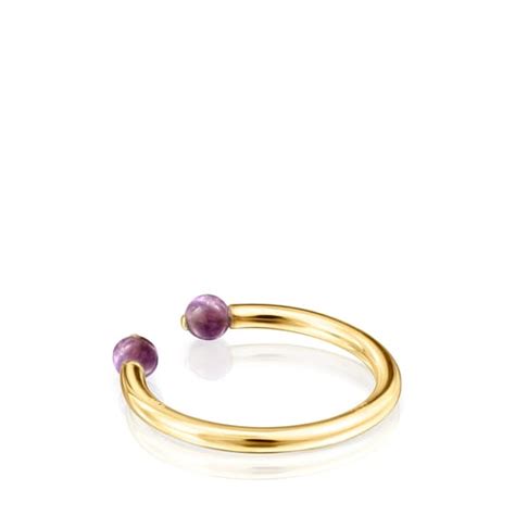 Batala Ring In Silver Vermeil With Amethyst TOUS