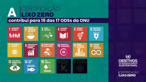 A Certificação Lixo Zero contribui para 15 das 17 ODS da ONU