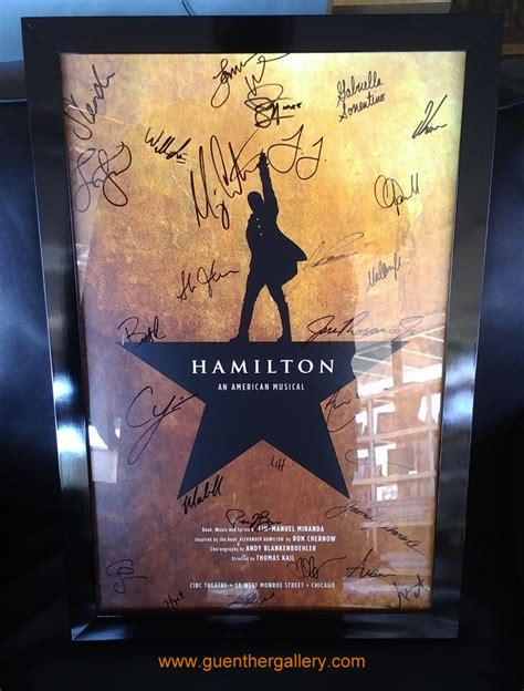 Signed Hamilton Poster