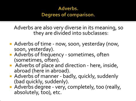 Degrees Of Comparison Adverbs Worksheet