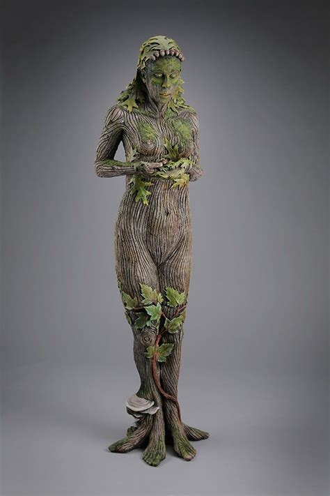 Forest Dryad Tree Nymph A Female Spirit Of A Tree Woodland Creatures