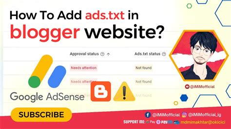 How To Add An Ads Txt File To Your Blogger Website Fix Ads Txt Error