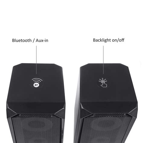 Haut Parleurs Enceinte D Ordinateur Portable W Audiocore Ac Noir