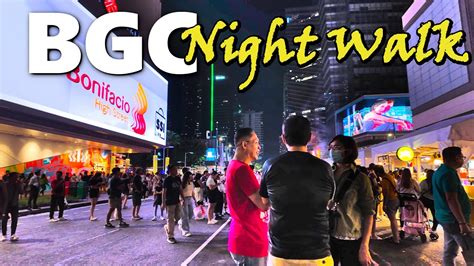 Experience Modern BGC At Night Walking From Uptown To Bonifacio High