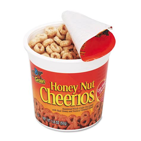 General Mills Honey Nut Cheerios Cereal Single Serve 1 8oz Cup 6 Pack National Everything