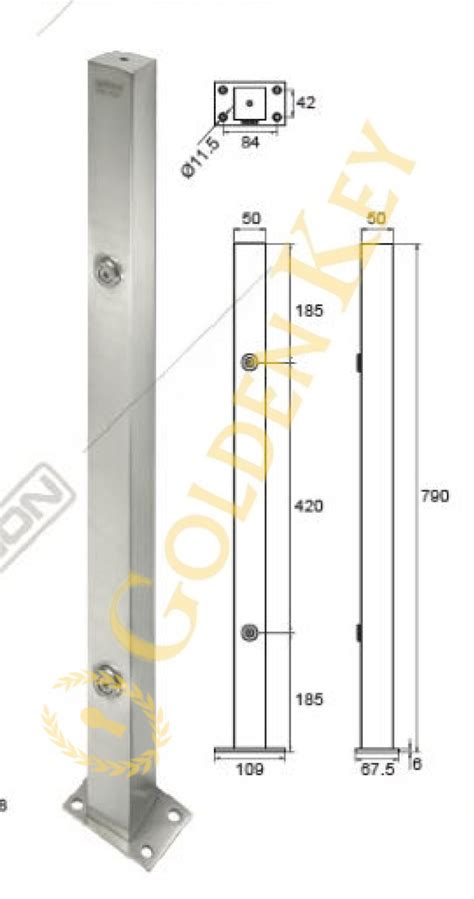 Jual Staircase Railing Tangga Kaca Tiang Kotak Dekkson Dekson Scr