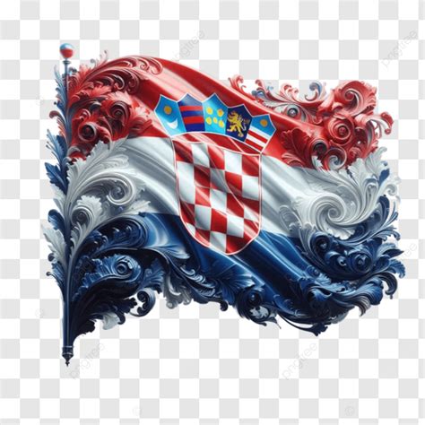 Flag Of Croatia D Realistic Flag Of Croatia D Realistic Png