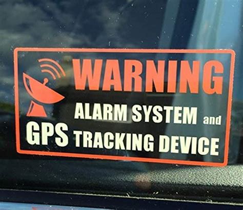 Printed On Adhesive Side 4 Pack 4″ X 2″ Alarm System Gps Tracking