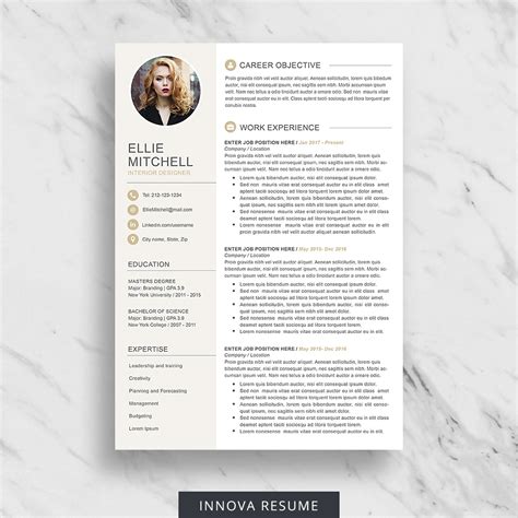 Etsy Resume Templates