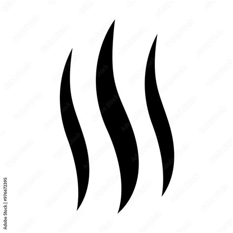 Smoke Hot Icon Vector For Graphic Design Logo Web Site Social Media Mobile App Ui