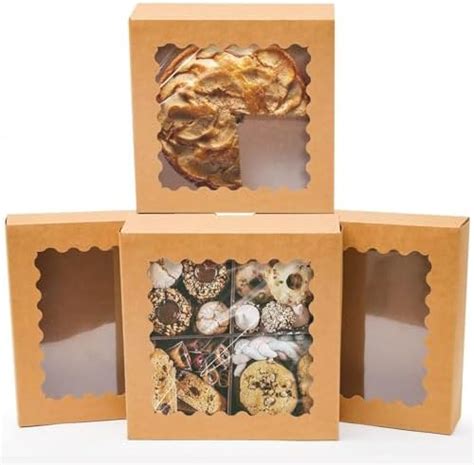 Amazon ONE MORE 25pcs 9inch Kraft Brown Bakery Boxes Large Pie