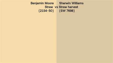 Benjamin Moore Straw Vs Sherwin Williams Straw Harvest Sw