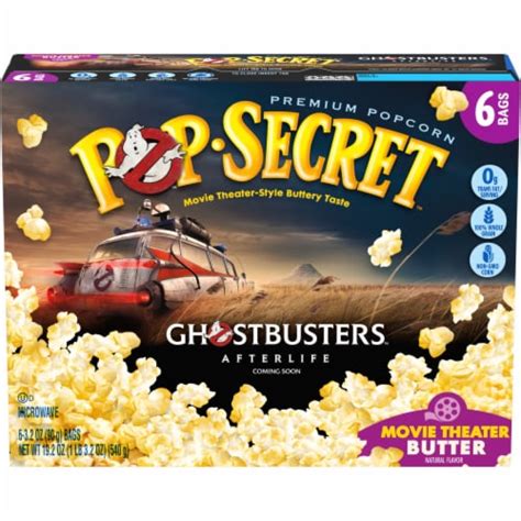 Pop Secret Movie Theater Butter Microwave Popcorn Bags 6 Ct 3 2 Oz