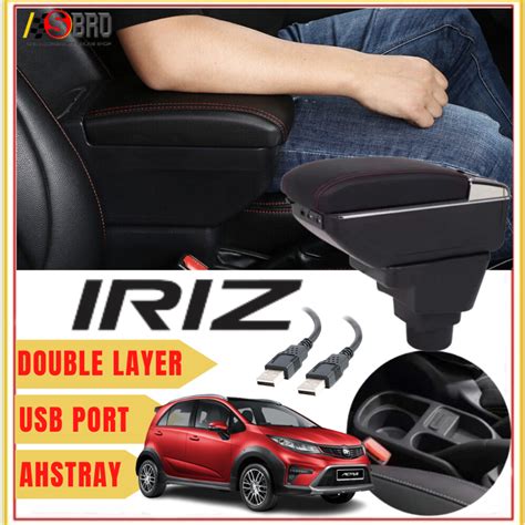 Proton Iriz Armrest Double Layer Adjustable With 7 USB Charging Port