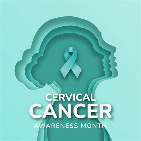 Cervical Cancer Awareness Month Illustration Design On January