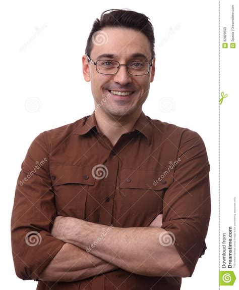 Confidend Handsome Man With His Arms Crossed Stock Image Image Of