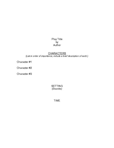 Writing A Movie Script Template | Peatix